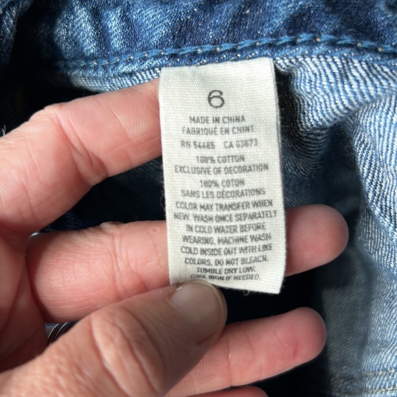 American Eagle distressed jean shorts size 6 B21 - Picture 5 of 10